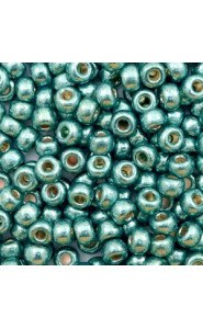 Miyuki rocailles Perlen 6/0 - Duracoat galvanized sea foam green 6-4217
